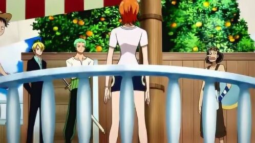 海贼王娜美对着草帽一伙掀衣服没想到衣服里全是钱包