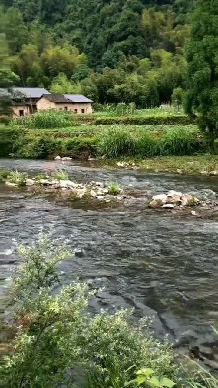 农村山里的风景优美,山青水秀养生的最佳地