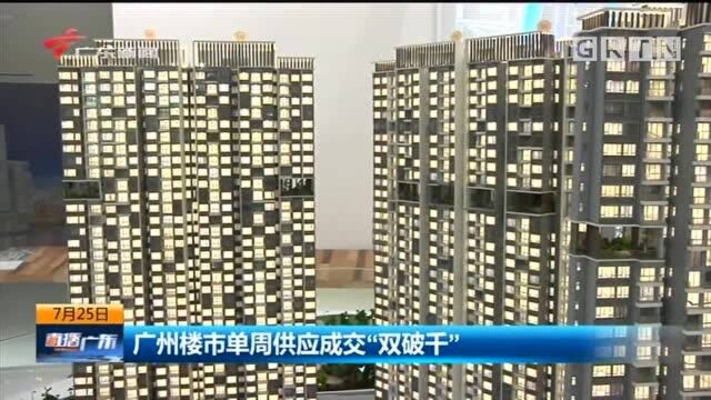 广州楼市单周供应成交“双破千”