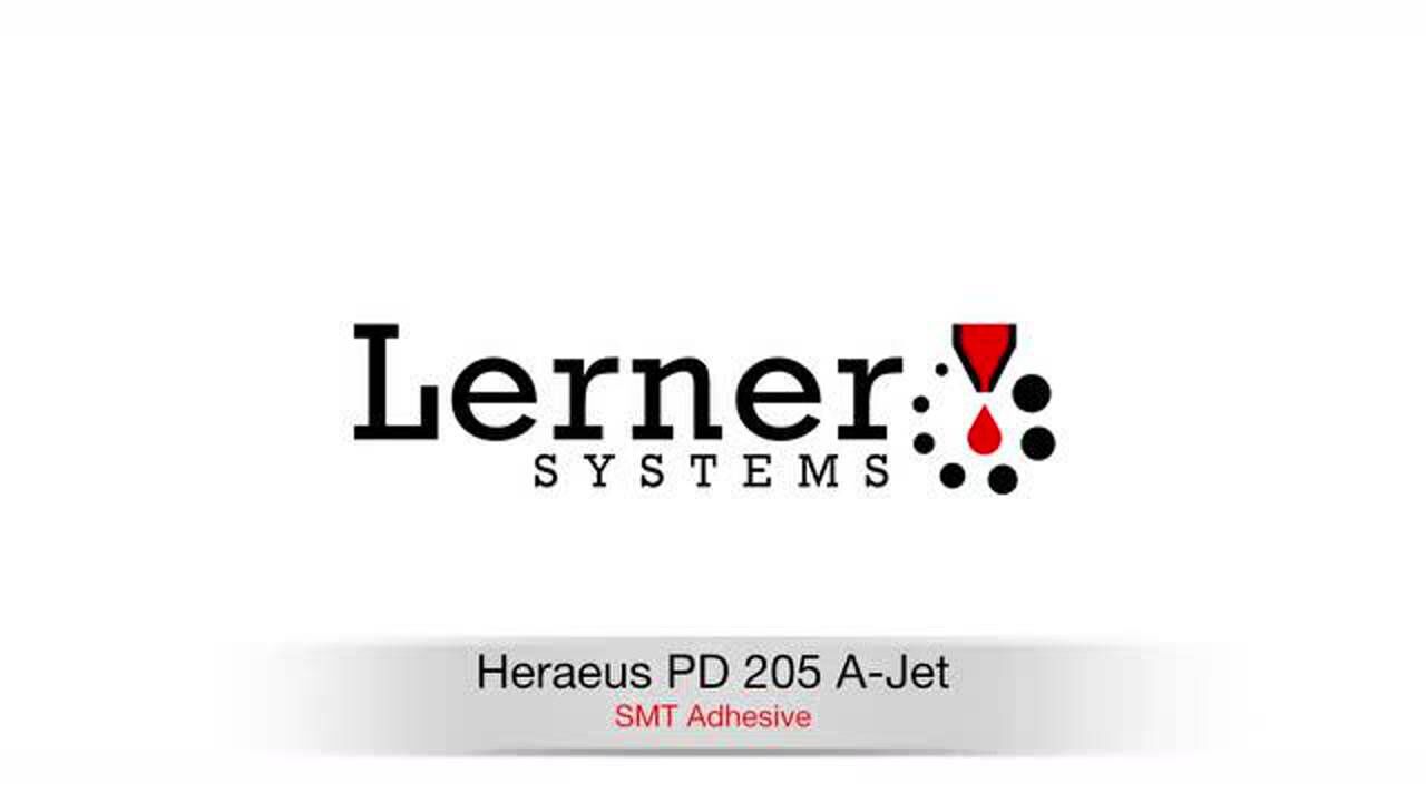 adhesive- heraeus pd 205 a-jet dispensed by td218 - lerner