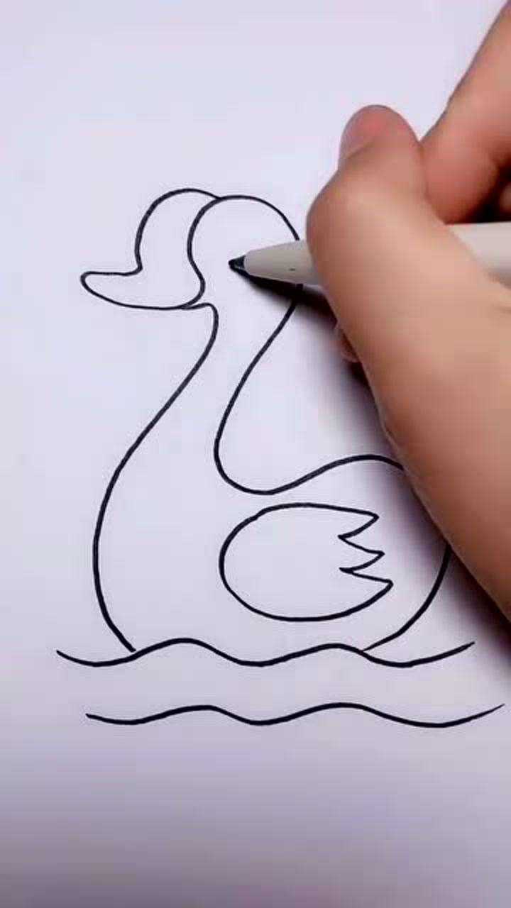 教你画大白鹅