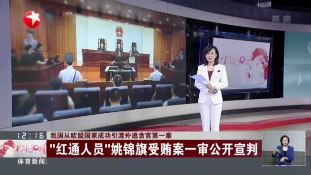 我国从欧盟国家成功引渡外逃贪官第一案:“红通人员”姚锦旗受贿案一审公开审判