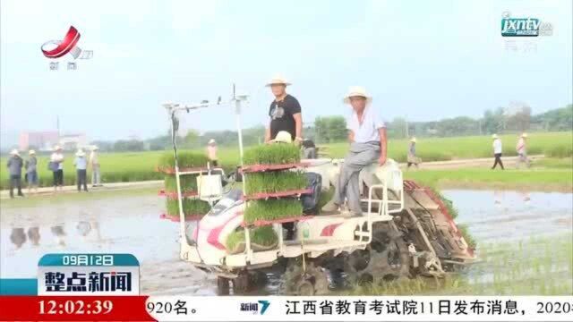 江西举办水稻机械化育插秧技术观摩培训活动