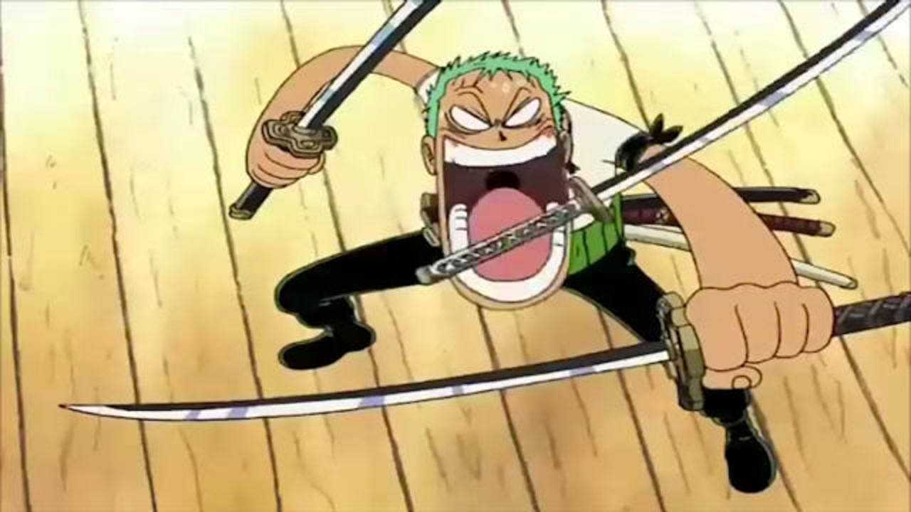 海贼王搞笑名场面,饿了四天的索隆看到海兽之后,表情太搞笑了