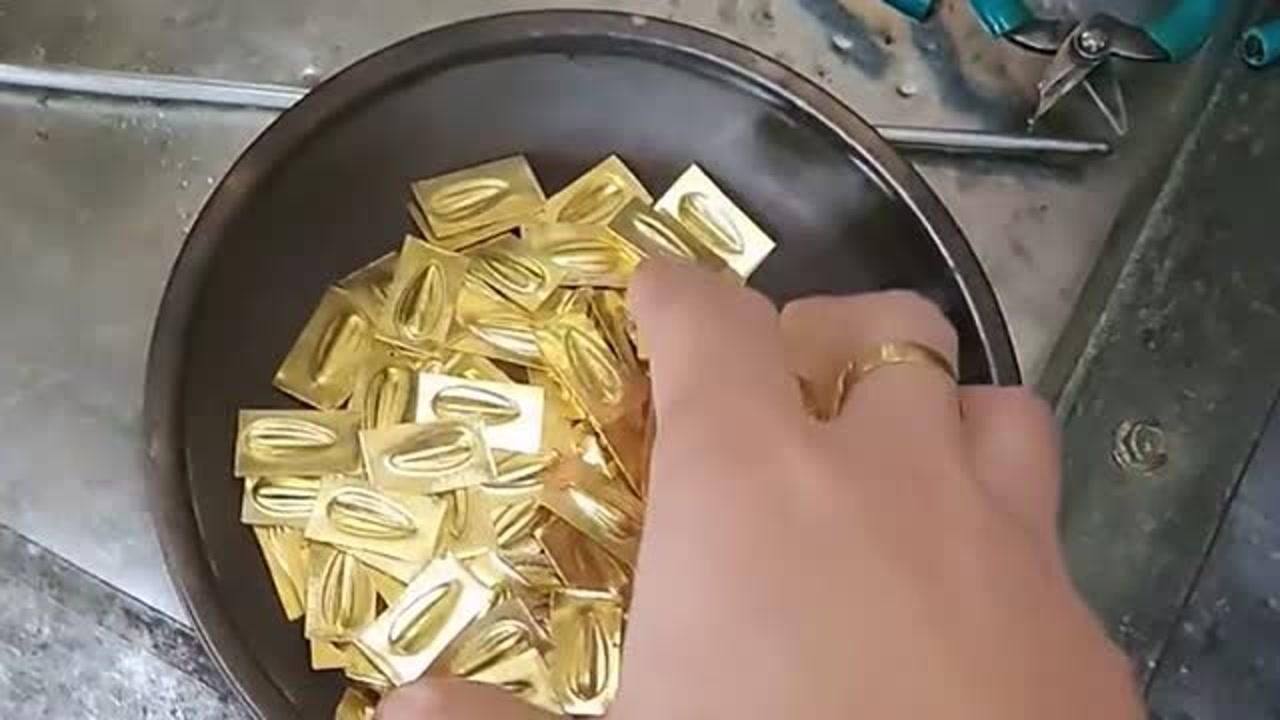 原来金瓜子是这样加工出来的,古代的手艺人,又是怎么做的呢?