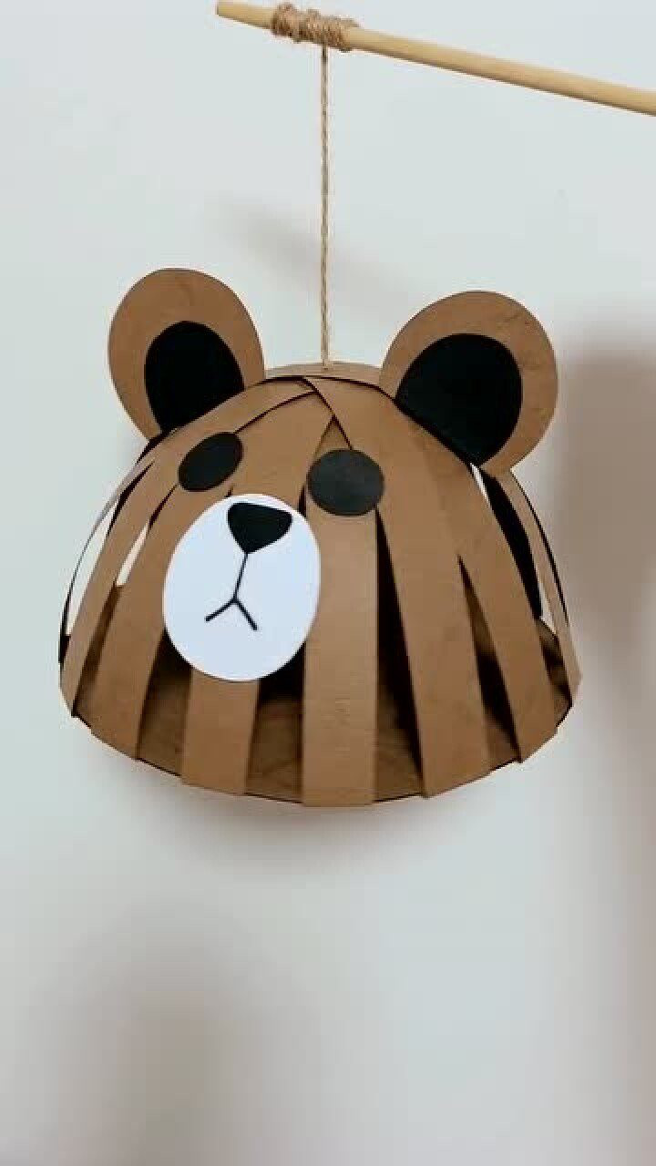 做一个会旋转的小熊灯笼,你爱了吗?