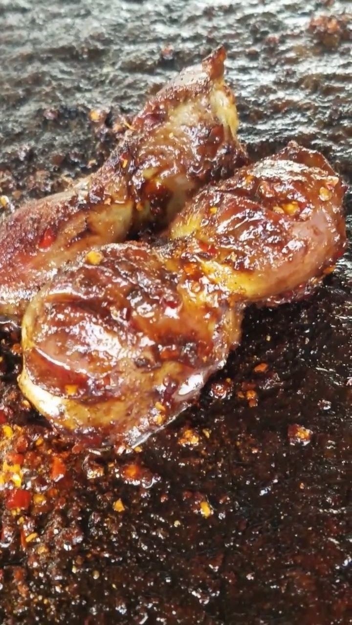 石板烤鸡胗