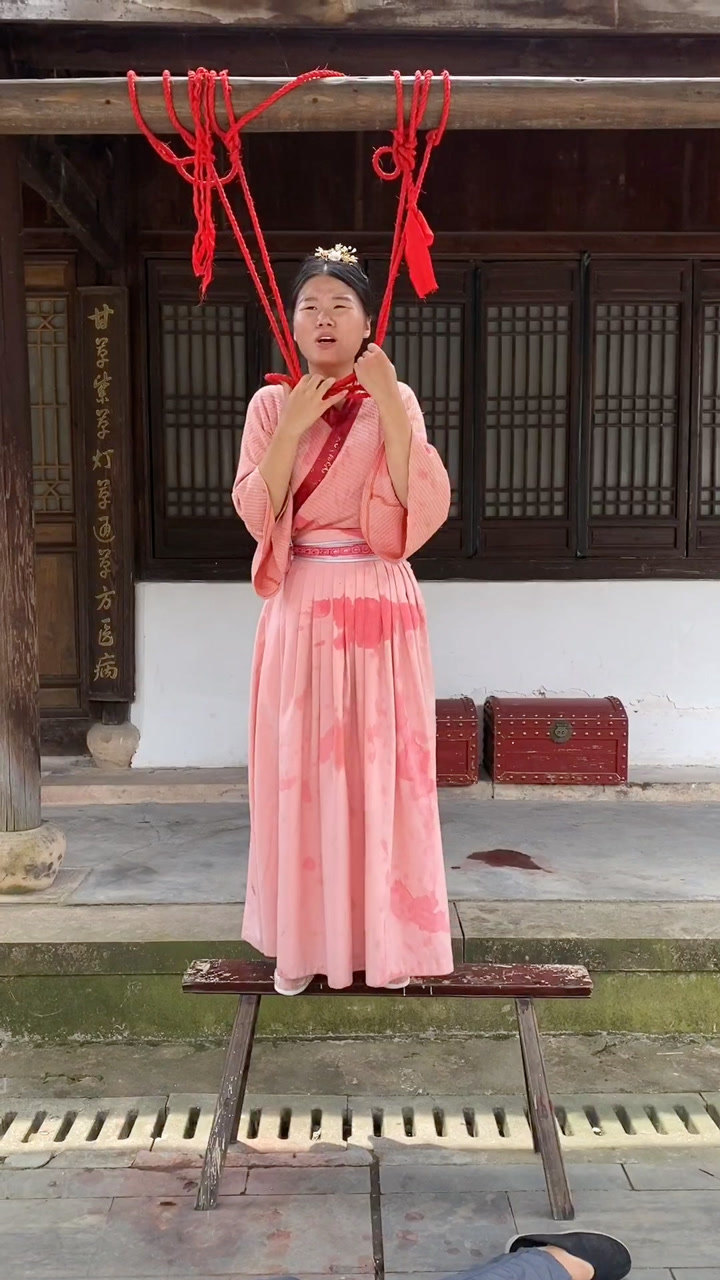 上吊戏拍摄现场