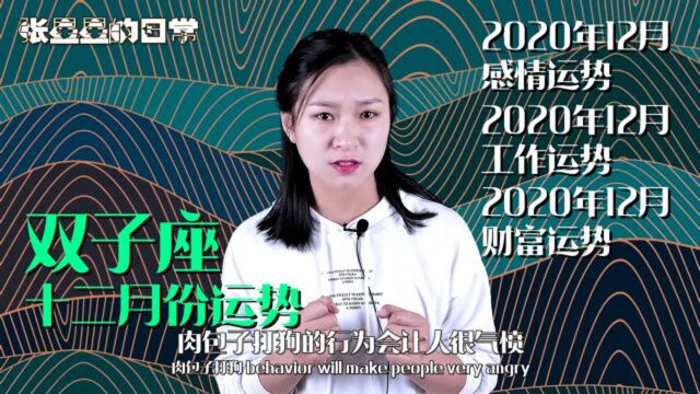 双子座:2020年12月感情、工作、财富、健康运——星星为您全解析