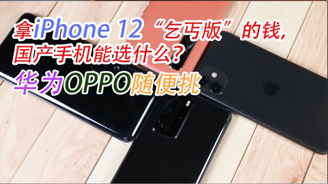 iPhone 12“乞丐版”的钱,国产手机能选什么?华为OPPO随便挑