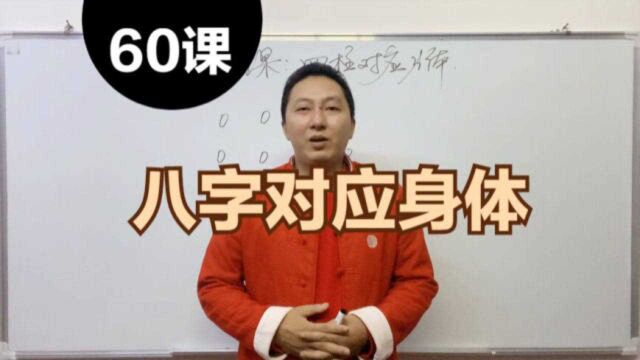 八字对应身体部位,详解四柱八字对应人的身体部位,张洋八字基础第60课