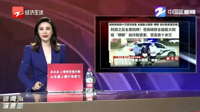 全国最大网络“裸聊”敲诈勒索案告破 受害者达十万余人