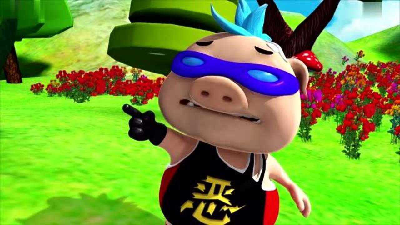 猪猪侠之积木世界:食人花的嘴动了,超人强和波比就这样被吃了?