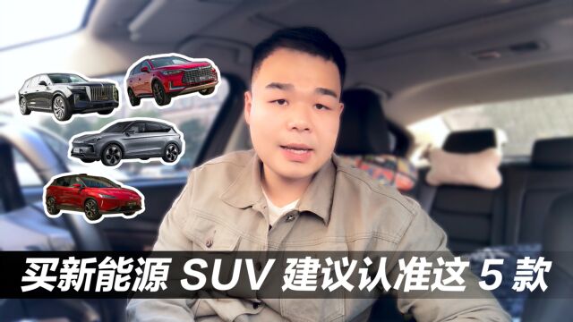 买新能源车怎么选?国产最好的5款纯电动SUV推荐给你!