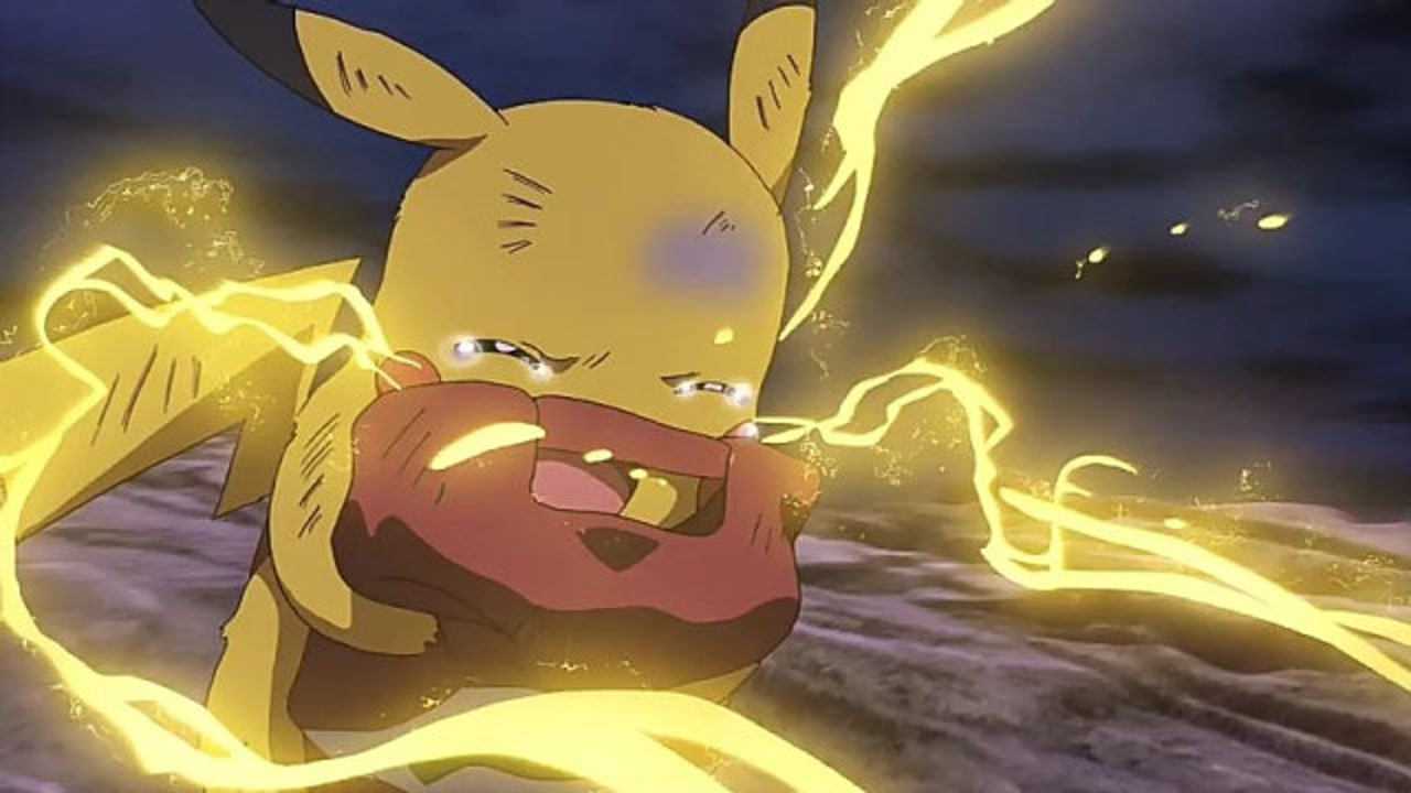 精灵宝可梦小智为救皮卡丘牺牲皮卡丘怒放十万伏特为小智报仇