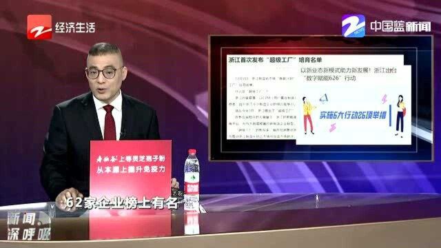 浙江首次发布“超级工厂”培育名单