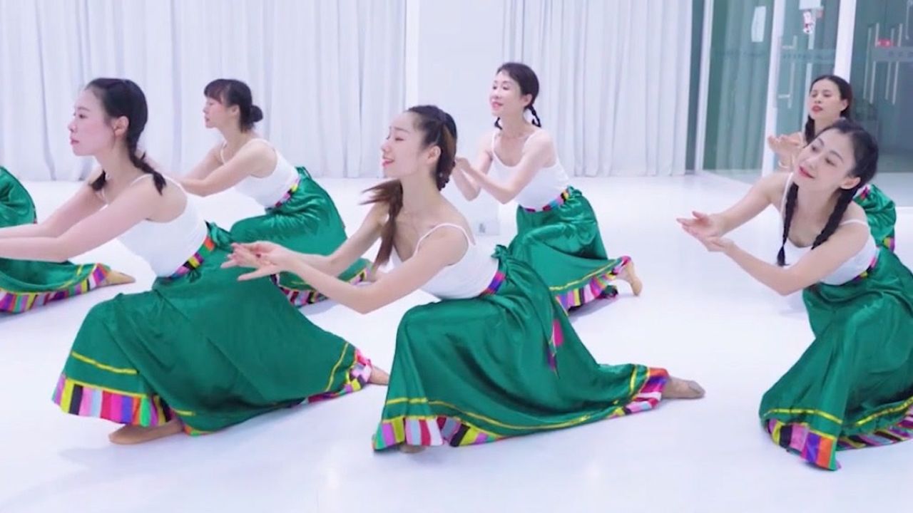 经典藏族舞(卓玛)零基础教学表演
