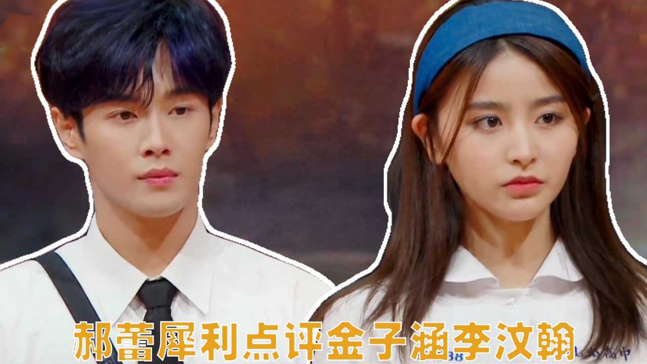 郝蕾犀利点评金子涵李汶翰不适合演戏