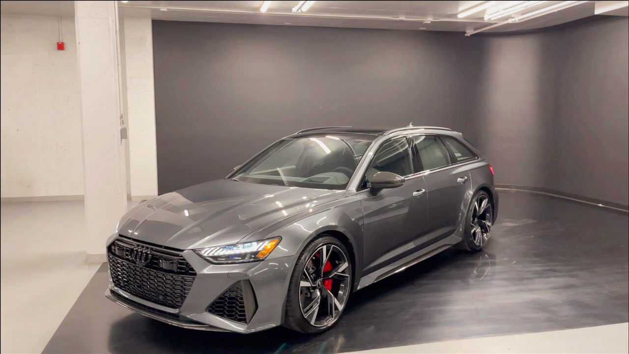 奥迪rs6avant西装绅士的低调姿态近距离高清鉴赏