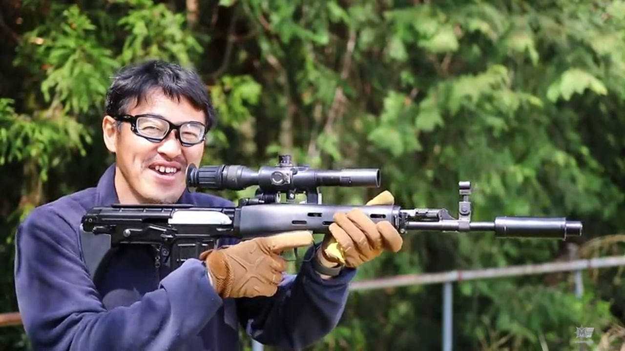 玩具版俄罗斯svuots03as狙击步枪bb弹供弹打40米不在话下