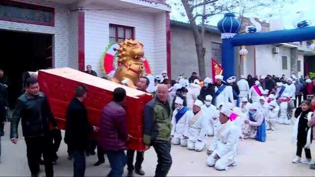 河北农村,110岁老人过世,买大红棺材,全村人一起庆祝!