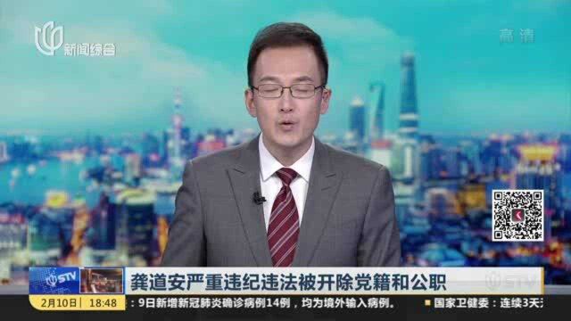 龚道安严重违纪违法被开除党籍和公职