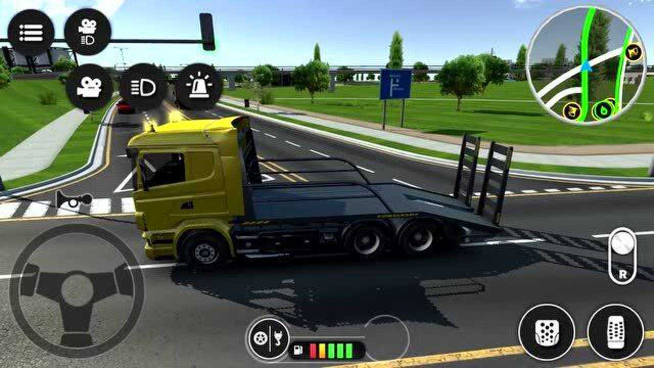 驾驶学校 雪花山高速行驶!汽车游戏