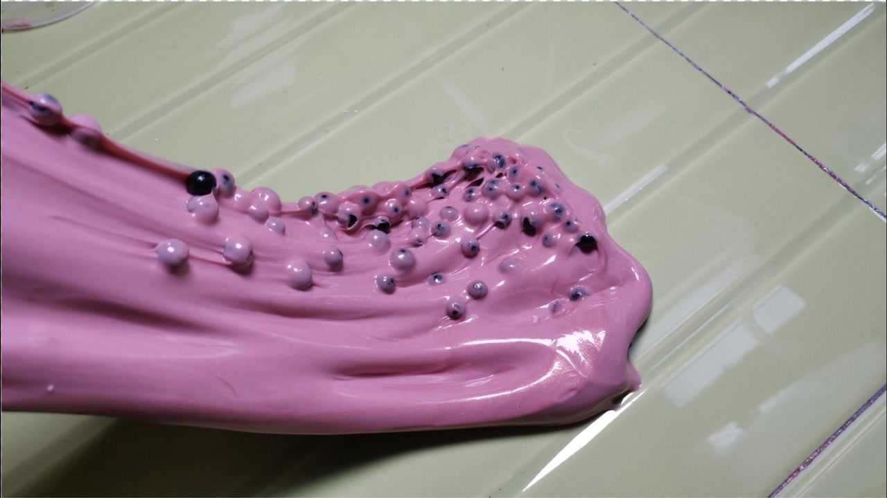 蛋蛋家珍珠奶茶史莱姆放了两个月戳着治愈吸手指炸泡声响脆