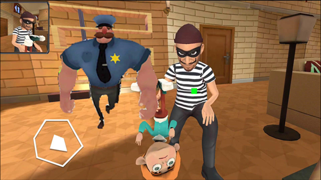 疯狂小偷:小偷进我家偷东西,我要让警察叔叔抓住他!_腾讯视频