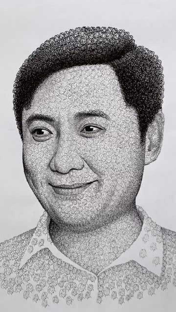 当画了一万遍贾玲人像时竟然变成了沈腾太让人吃惊了