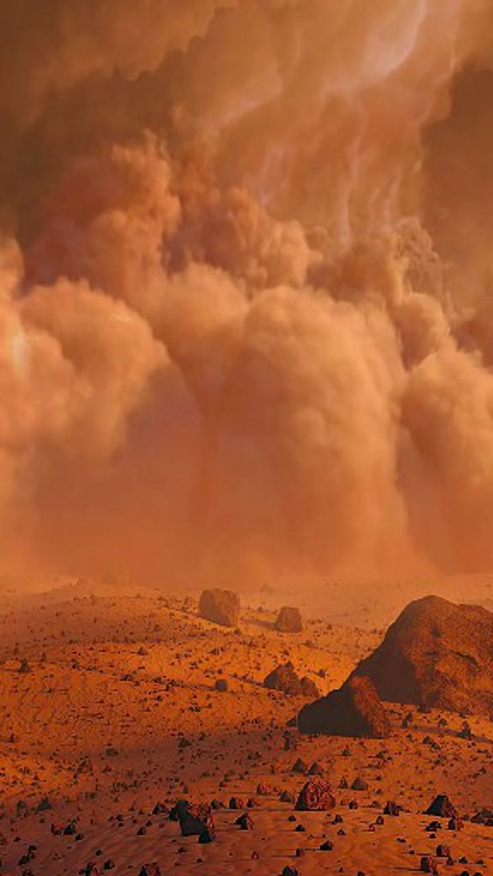 蒙古国遭遇特大沙尘暴黄沙漫天恍如末日人类在大自然面前显得那么渺小