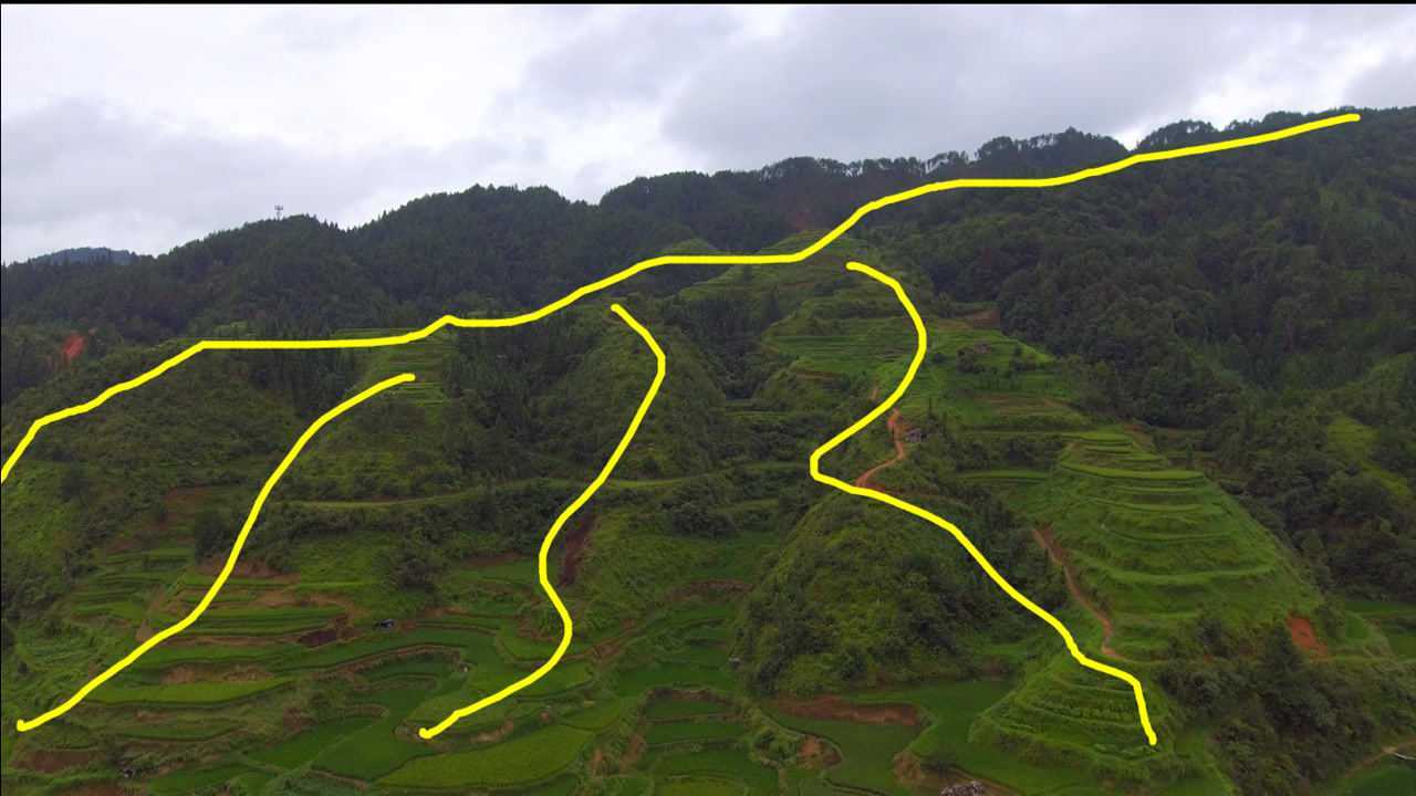 此地龙脉交叉含珠格局不凡的风水宝地来龙开帐环抱