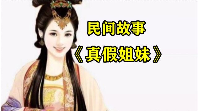 民间故事《真假姐妹》从前有两姐妹,姐家穷妹妹家富有