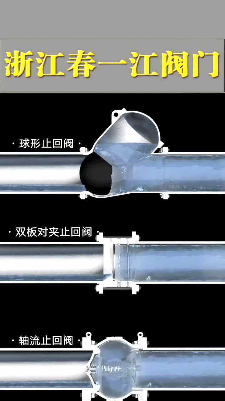 三种常见止回阀工作原理,浙江春一江阀门_高清1080P在线观看平台_腾讯视频