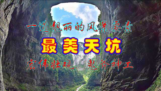 宏伟壮观,鬼斧神工,世界洞穴奇观,一道靓丽的风景要素,最美天坑