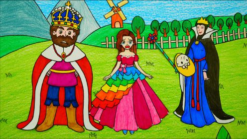 星星公主出生第1集：国王为救王后摘了女巫的花，女巫抢走了王后的孩子