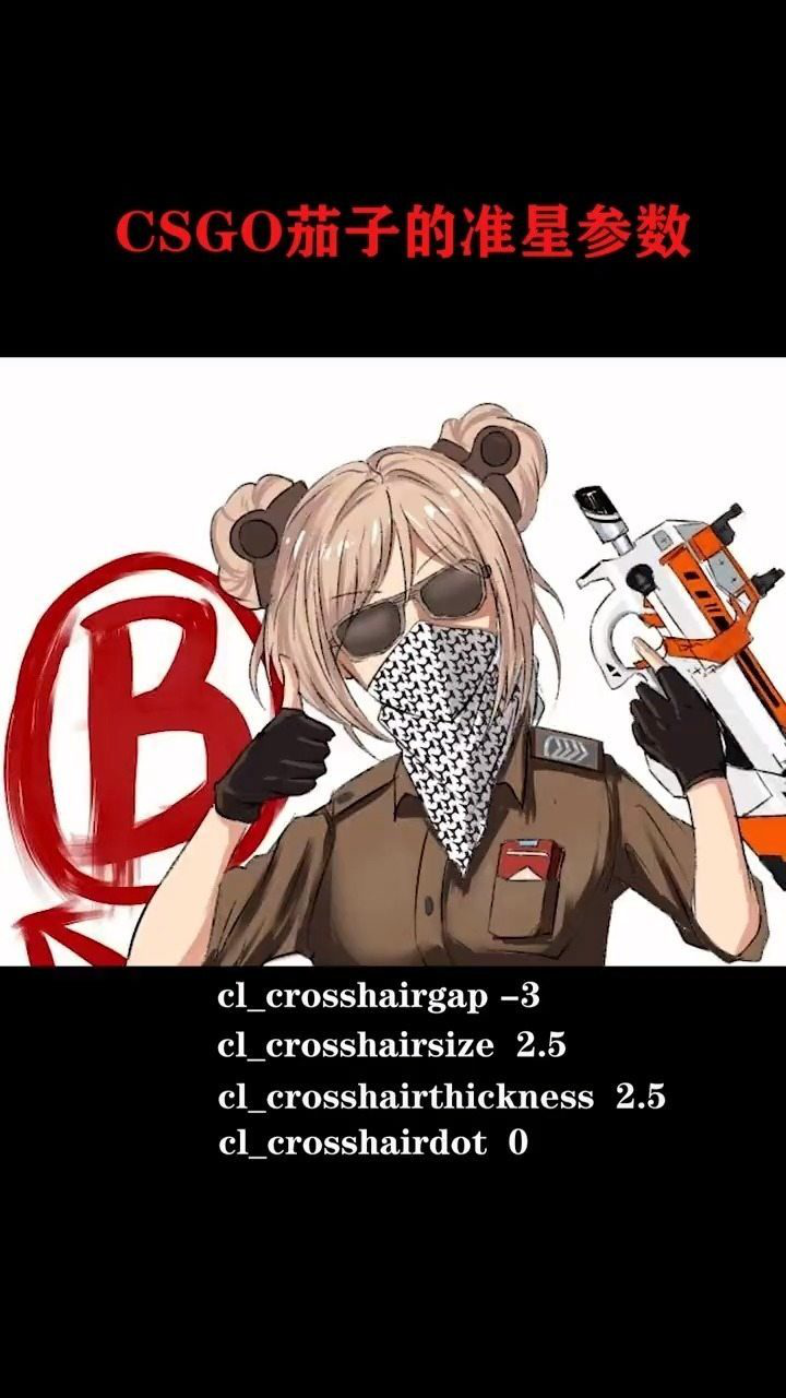 csgo茄子的准星参数