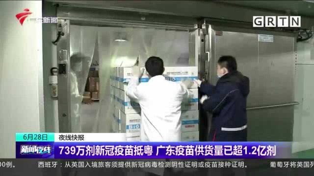 739万剂新冠疫苗抵粤 广东疫苗供货量已超1.2亿剂