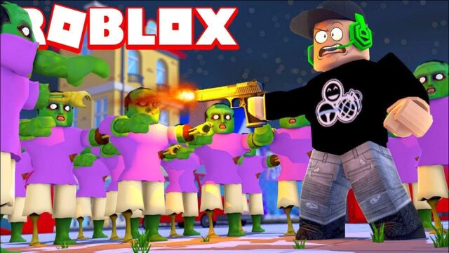 ROBLOX拉撒路计划:僵尸爆发坚守阵地保护我的学校!咯咯多解说