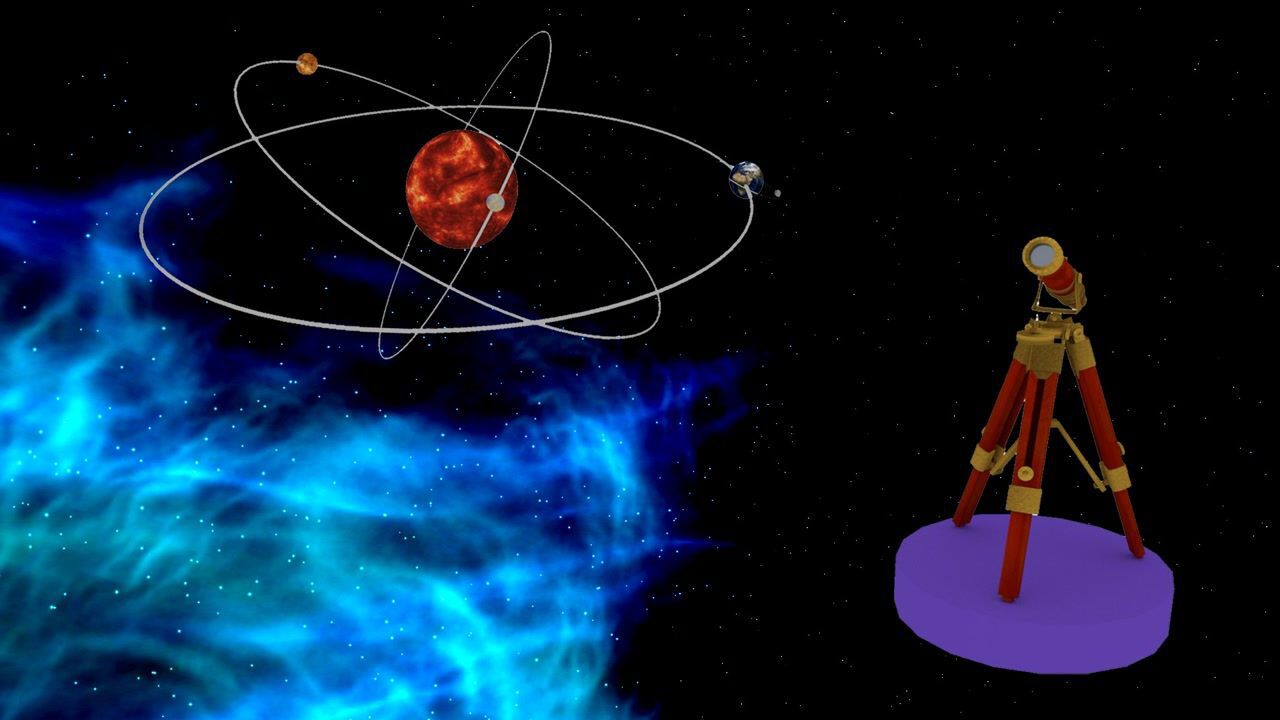 2021全国3d大赛地球自转公转演示模型