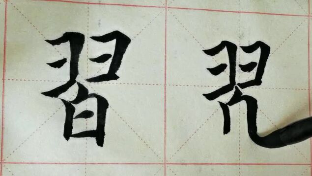 毛笔字天天练习 习