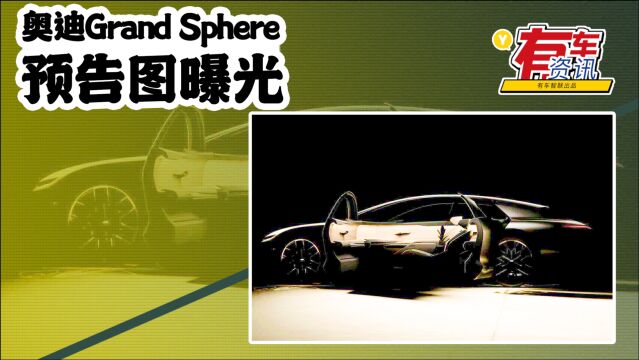 奥迪Grand Sphere预告图 定位纯电动大型轿车 采用对开门式设计