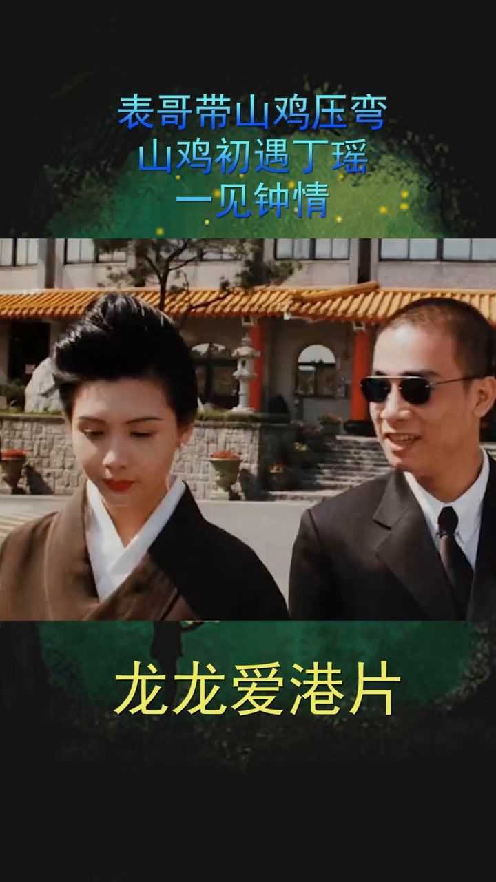 山鸡遇见了丁瑶一见钟情了港片古惑仔