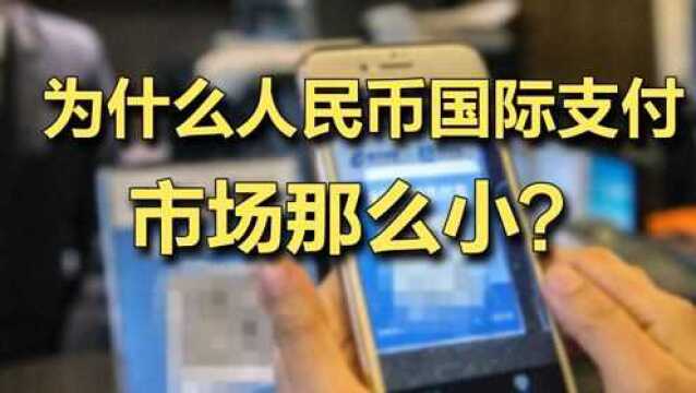 为什么人民币国际支付市场那么小? #财经热榜短视频征集#