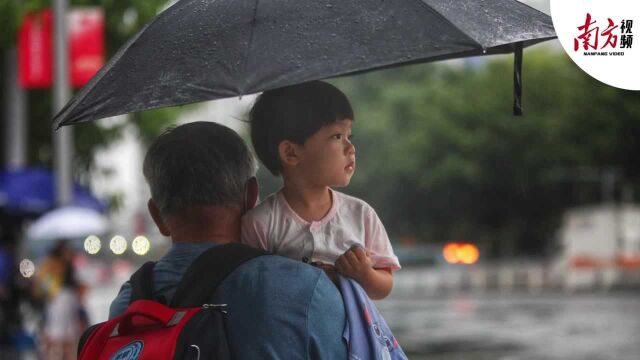 多图|如约而至!不过今天广州的暴雨赶在了下班前