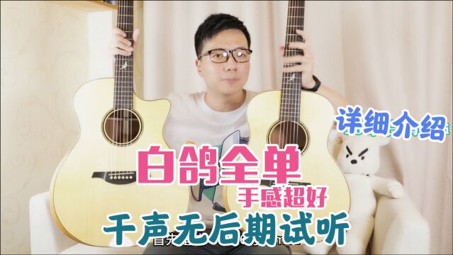 【吉他评测】dove 白鸽 吉他测评干声无处理试听