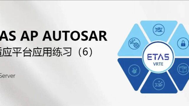 ETAS AP AUTOSAR 自适应平台应用练习(6)