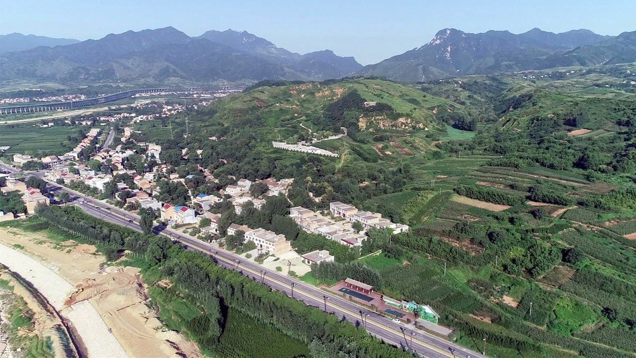 航拍公王岭蓝田猿人遗址