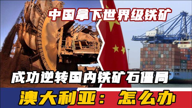 中国拿下世界级铁矿,成功逆转国内铁矿石僵局,澳大利亚:怎么办