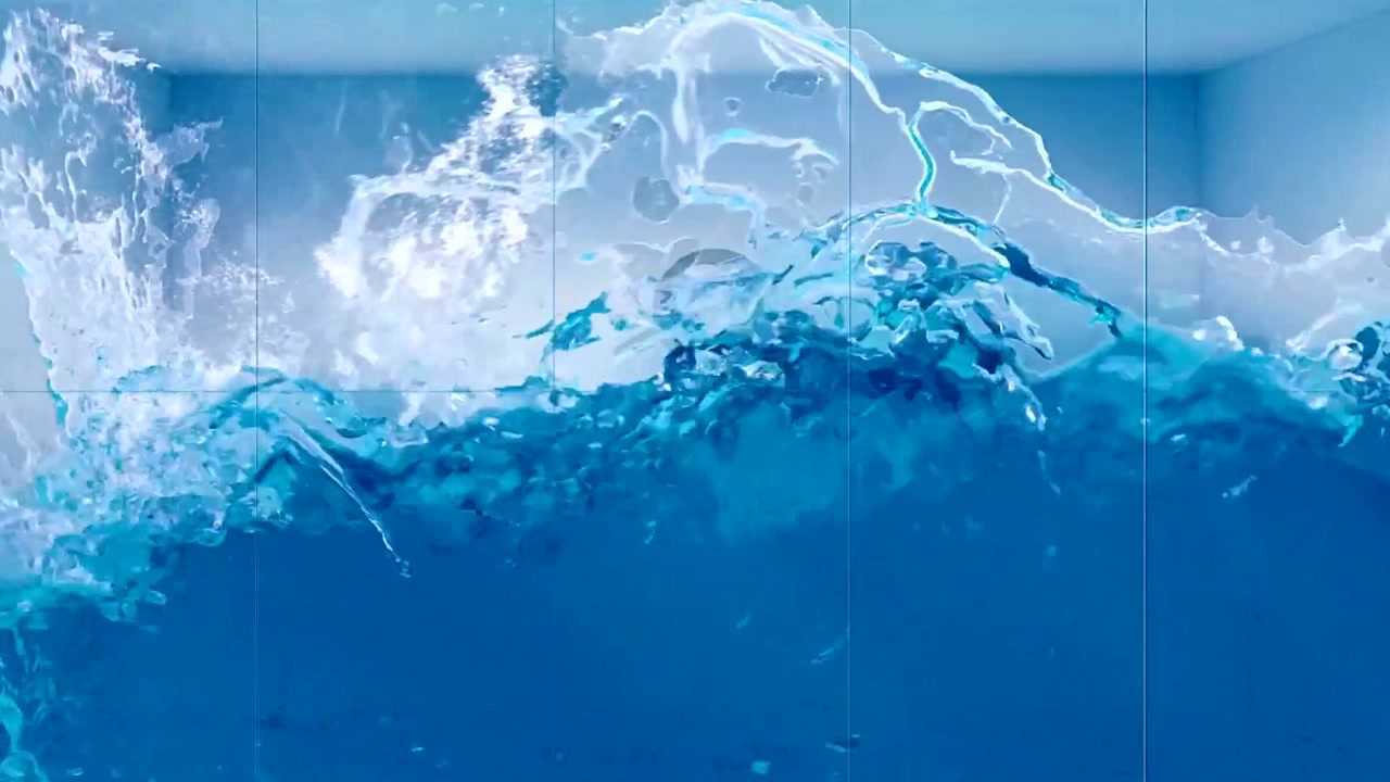 4.沉浸式裸眼3d海水海浪视频定制展厅展馆沉浸式视频